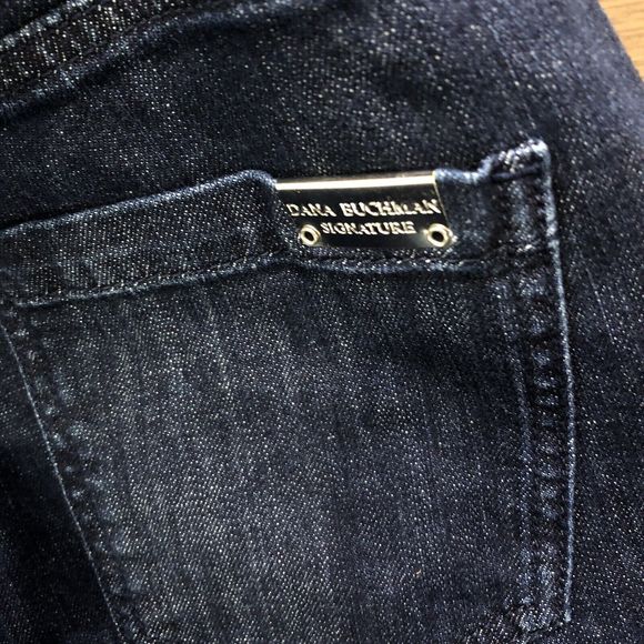Dana Buchman Signature Jeans Womens 10 Stretch Boot-Cut Deep Dark Blue B… - Picture 12 of 14